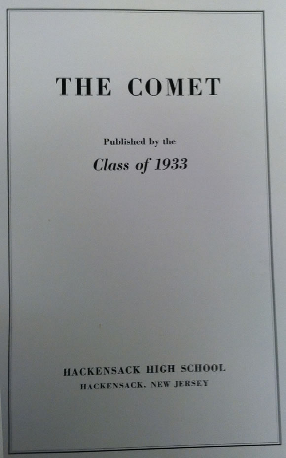 1933 HHS Yearbook pg2